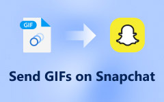 Send gifs on snapchat